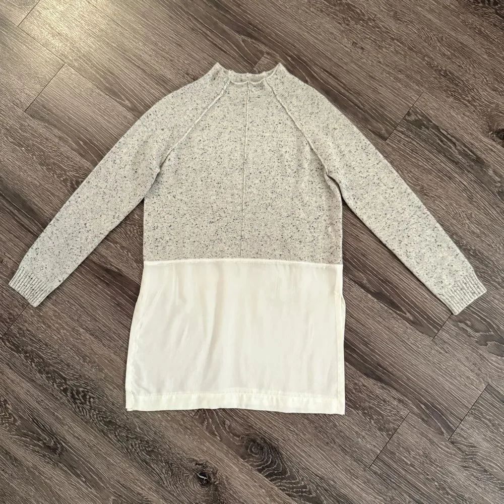Quinn Cashmere Twofer Mock neck Sweater
